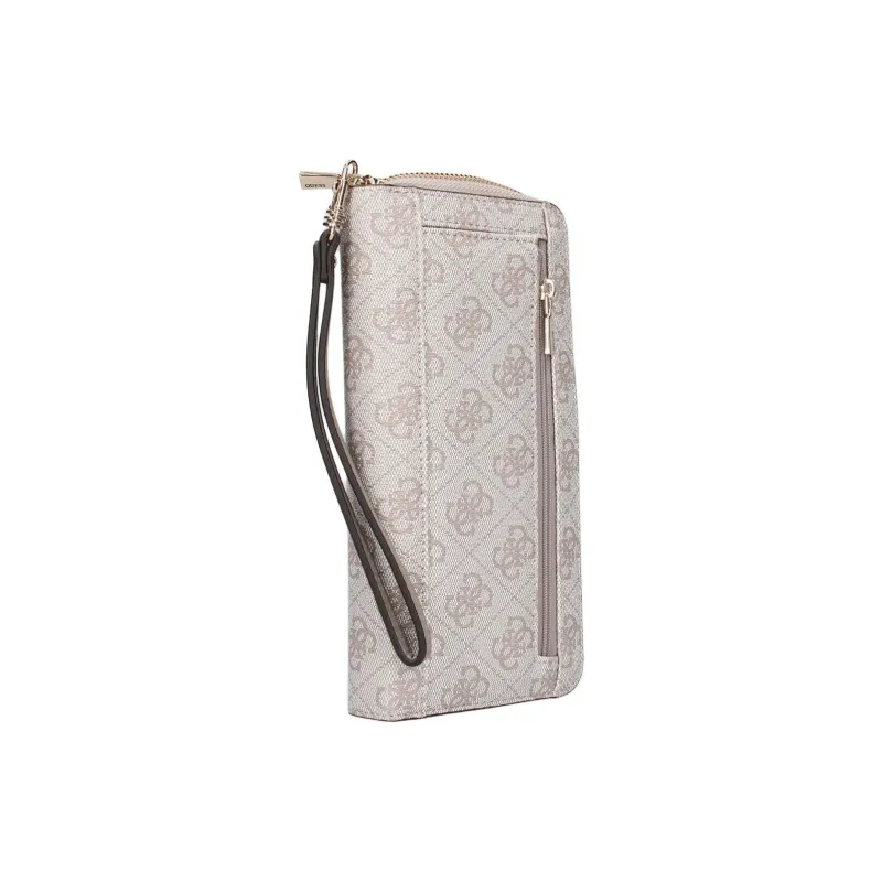 GUESS Artificial Leather Wallet Trumpets Women's Beige-3