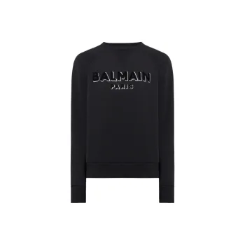 BALMAIN Logo print Crew neck Sweatshirt