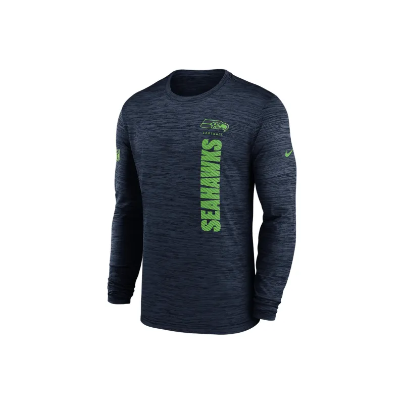 Nike Seattle Seahawks Sideline Velocity Men's Nike Dri FIT Nfl Long Sleeve T Shirt-0