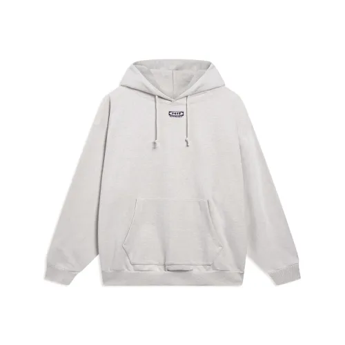 LiNing Sweatshirts Unisex Heather Gray Tile Gray