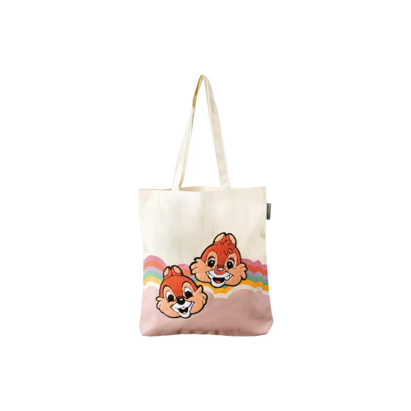 Disney Cotton Tote Bag, Shopping Bag, Shoulder Bag Women's Beige & Multicolor-0