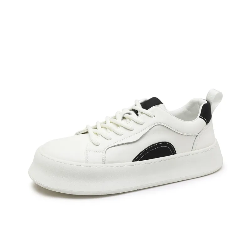 ENRICO COVERI Low Top Skateboard Shoes Men's White Black-1