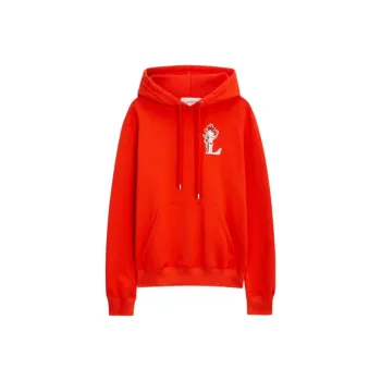 Lanvin SS23 BOTANICA Sweatshirts Unisex Lotus Red