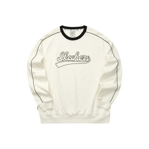 Skechers Devils Blade Co titled Series Sweatshirts Unisex Marshmallow White/0074