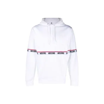MOSCHINO Logo-tape Pullover Hoodie