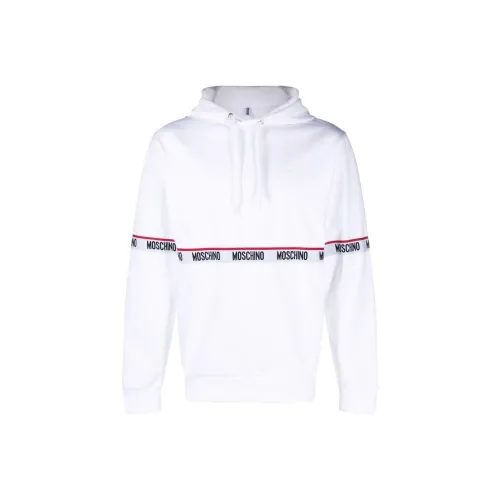 MOSCHINO Logo-tape Pullover Hoodie