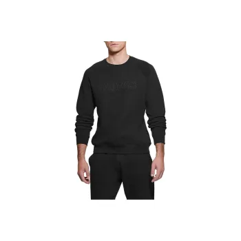 GUESS Eco Aldwin Logo Sweatshirt Sweatshirt Men's Black