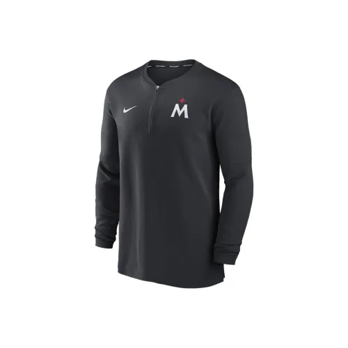 Nike Minnesota Twins Authentic Collection Game Time Men's Nike Dri FIT Mlb 1/2 Zip Long Sleeve Top