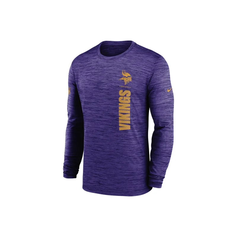 Nike Minnesota Vikings Sideline Velocity Men's Nike Dri-FIT Nfl Long-Sleeve T-Shirt-0
