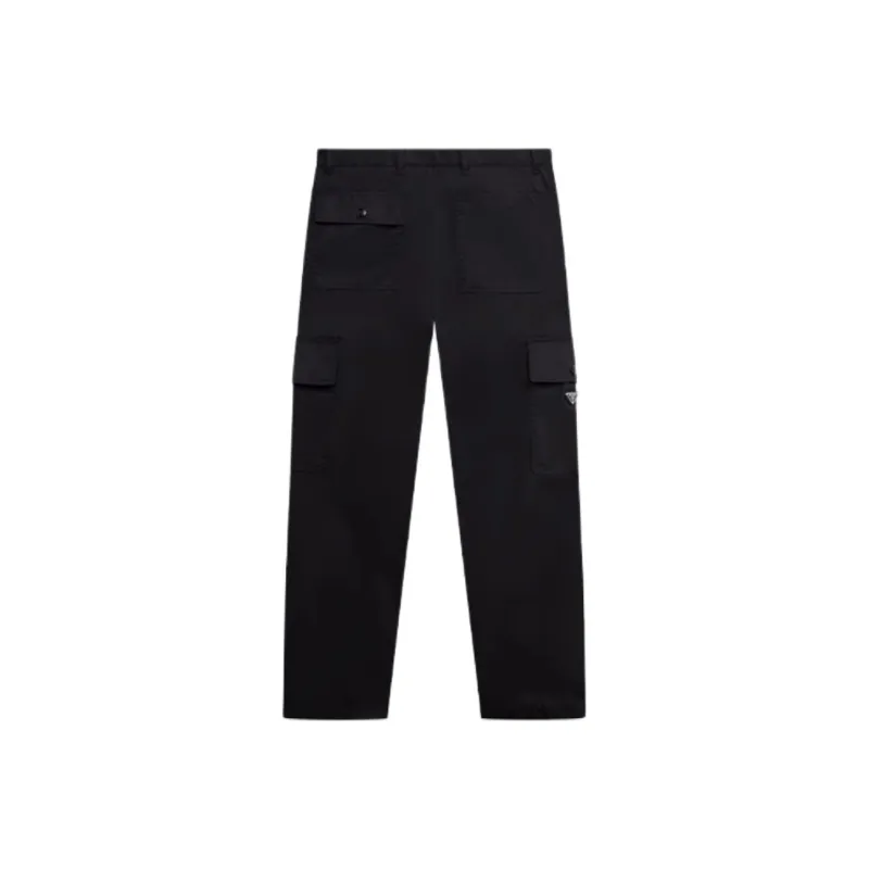 PRADA SS25 Cargo Pants Men's Black-1