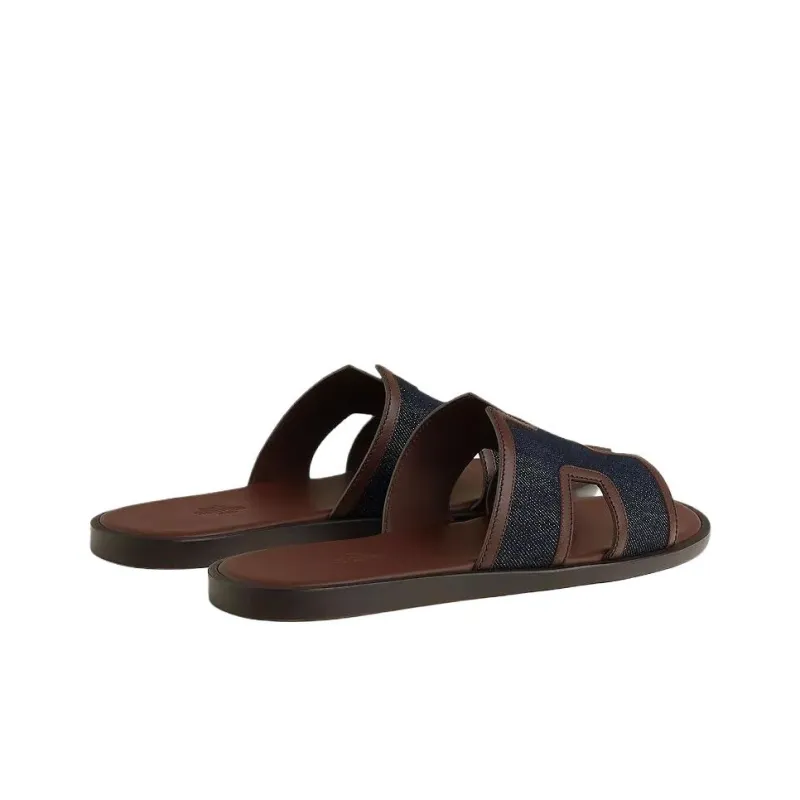 HERMES Izmir Slip Resistant Slide Slippers Men's Brown-3
