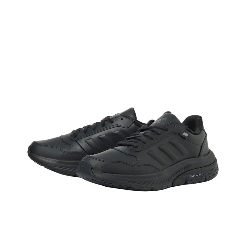Adidas CLOUDFOAM STEP Anti Slip Wear Resistant Low Top Casual Shoes Men's Black-1