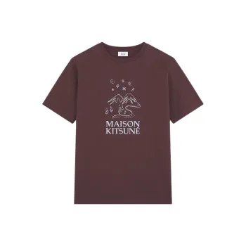 Maison Kitsune Sketched Landscape T shirt