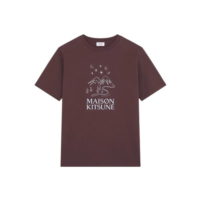 Maison Kitsuné Sketched Landscape T shirt-0