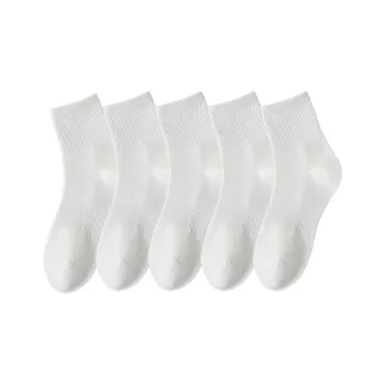MIIOW Mid Calf Socks Women's 5 Pack