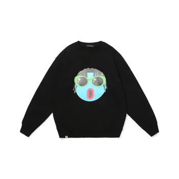 Thankque Crew Neck Loose Fit Sweatshirt Unisex