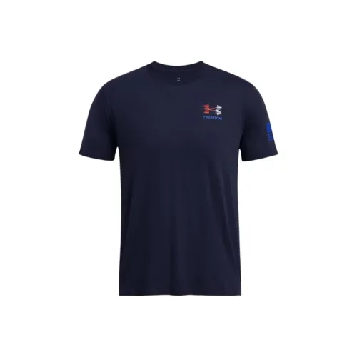 Under Armour Freedom Spine T-Shirt Men's Marine Blue