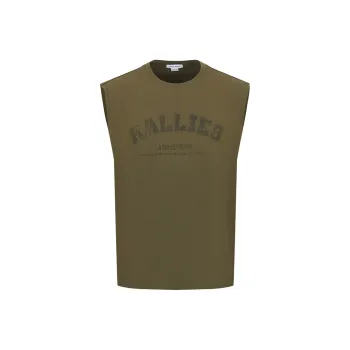 URBAN REVIVO Tank Top Men's Gray Green