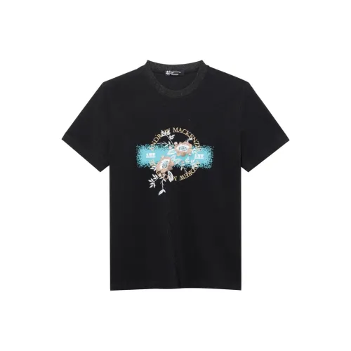 ANDREW MACKENZIE SS24 T Shirt Men's Black White