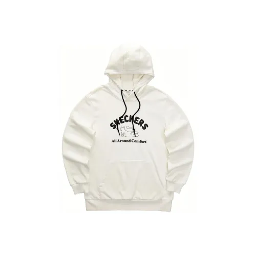 Skechers Colorful Sweatshirt Unisex Marshmallow White