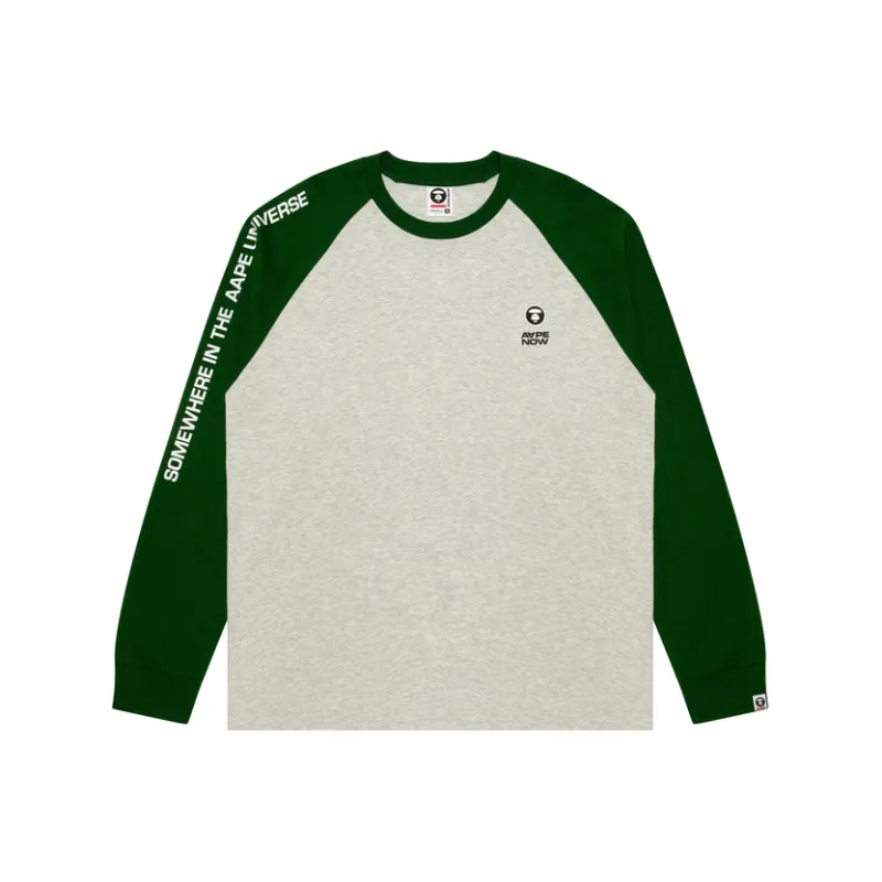 Aape Logo patched Raglan sleeved T shirt-0