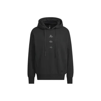 Adidas Sportswear Oversized Hoodie Sweatshirt Men's Black