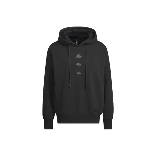 Adidas Sportswear Oversized Hoodie Sweatshirt Men's Black