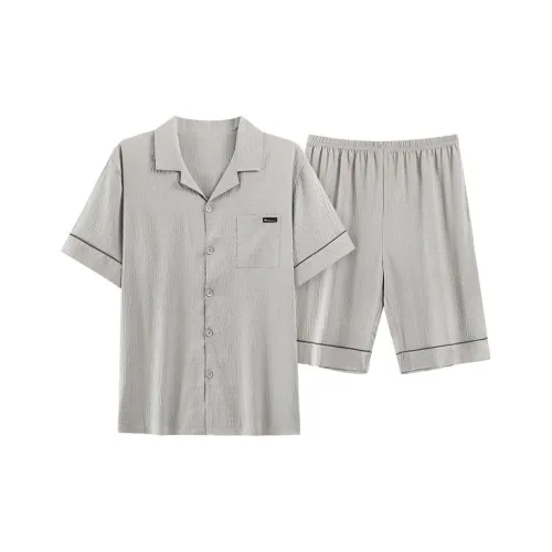 JINXU Pajama Set Women's Light Gray