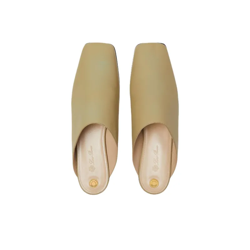 Loro Piana Closed Toe Slippers Women's Tawny-3