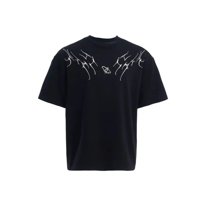 TESTUNG American Vintage Luxury Streetwear Trendy Loose Fit Versatile Short Sleeved T Shirts Unisex-18