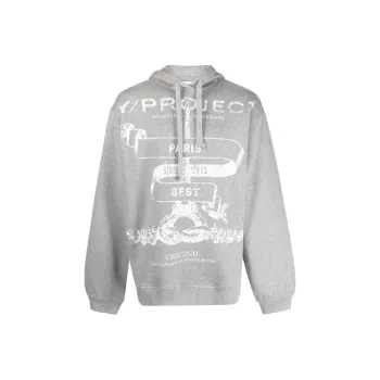 Y/Project Graphic print Cotton Hoodie