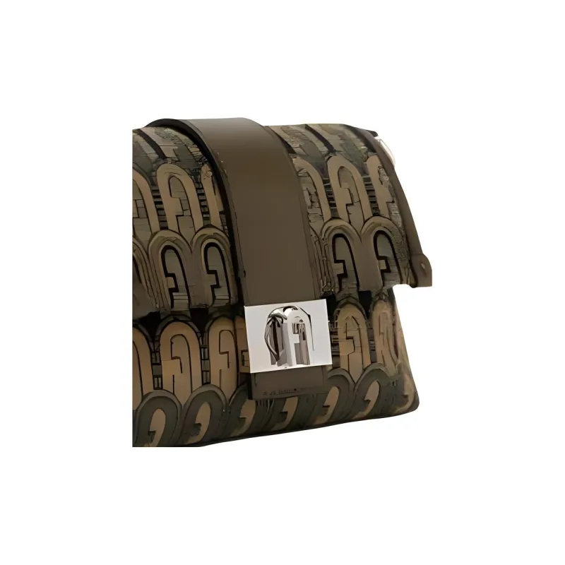 Furla Leather Envelope Bag, Shoulder Bag, Crossbody Bag Tubas Women's Multicolor-4