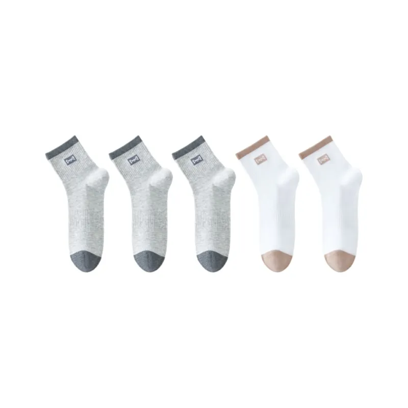 MIIOW Trend Party Series Mid Calf Socks Unisex 5 Pack-17