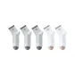 5 Pack (3 Gray+2 White)