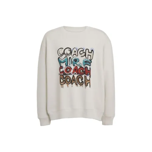COACH FW23 Sweatshirt Men's Light Gray