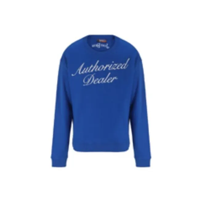 Just Don Authorized Dealer print Rib trimmed Sweatshirt-0