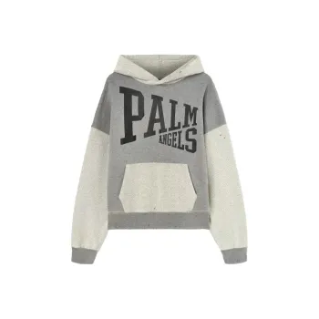 PALM ANGELS Logo Printed Drop Shoulder Hoodie