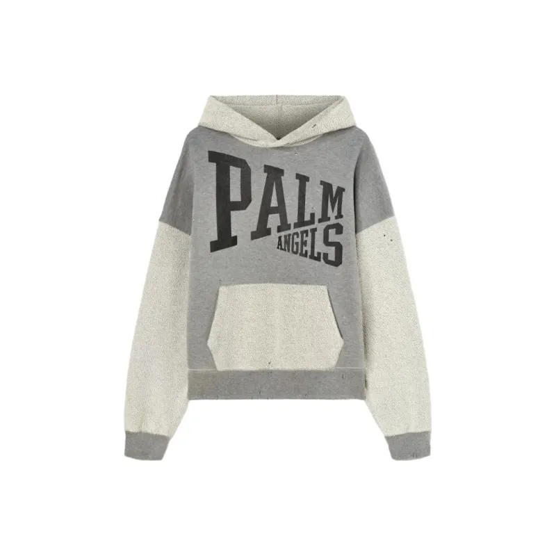 PALM ANGELS Logo Printed Drop Shoulder Hoodie-0