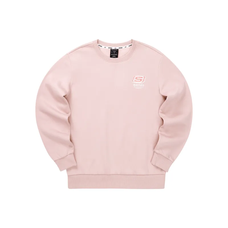 Skechers Colorful Sweatshirt Unisex Gray Pink-0