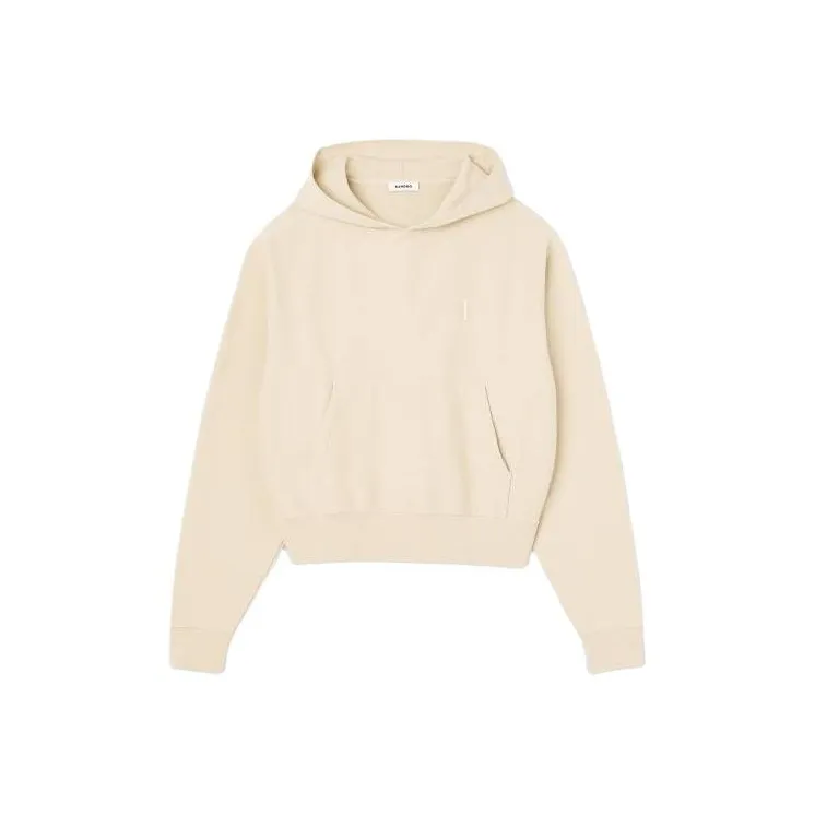 Sandro Fleece Hoodie Sweatshirt Men's Yellow-0