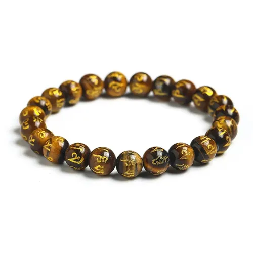 Welcome To The Treasure Tiger's Eye Stone Bracelets Unisex