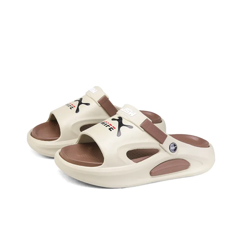 JEANSWEST New National Innovation Unique Black White Color Scheme Beach Sandals Men's-10