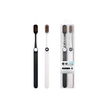 XIAONIULIXIANJI Spiral Dual-Arc Adults Toothbrush With Soft Bristles 2-Piece Set Supermarket Version