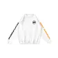 Double Shoulder Letter Sweatshirt-White
