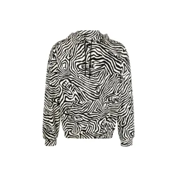 CELINE Graphic Printed Drawstring Hoodie