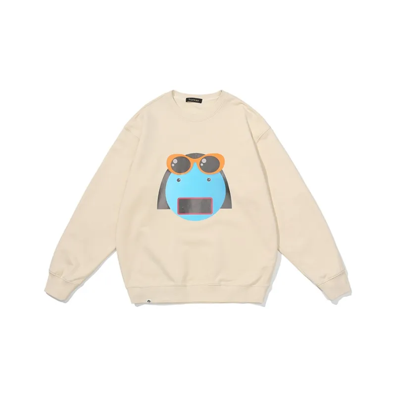 Thankque Sweatshirts Unisex Ecru-0