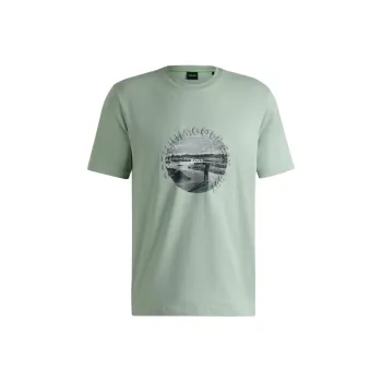 HUGO BOSS SS25 T Shirt Men's Light Green