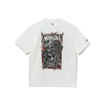 New Era x Metallica T Shirt Unisex Gray White