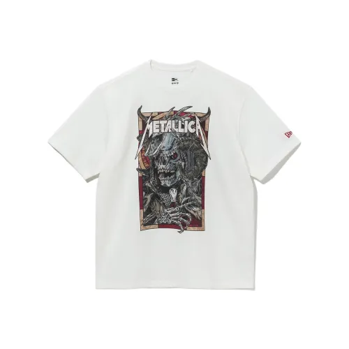 New Era x Metallica T Shirt Unisex Gray White