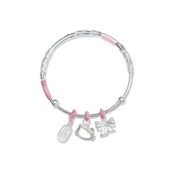 Bailijin S999 Fine Silver Sterling Silver Bracelets Unisex